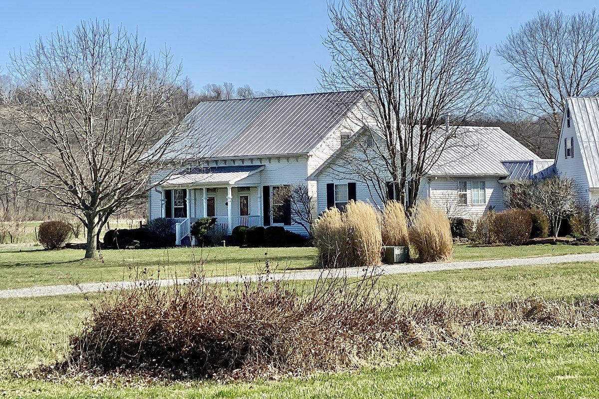A standing seam metal roof